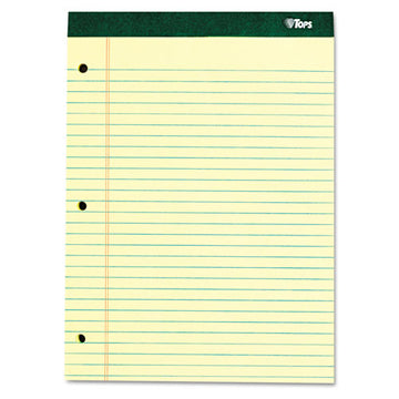 TOPS™ Double Docket Ruled Pads With Extra Sturdy Back, Wide-legal Rule, 100 Canary-yellow 8.5 X 11.75 Sheets freeshipping - TVN Wholesale